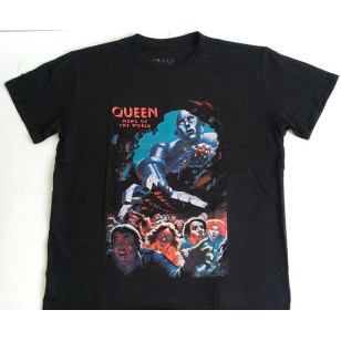 Queen - News Of The World Vintage Official Fitted Jersey T Shirt ( Men L, XL ) ***READY TO SHIP from Hong Kong***